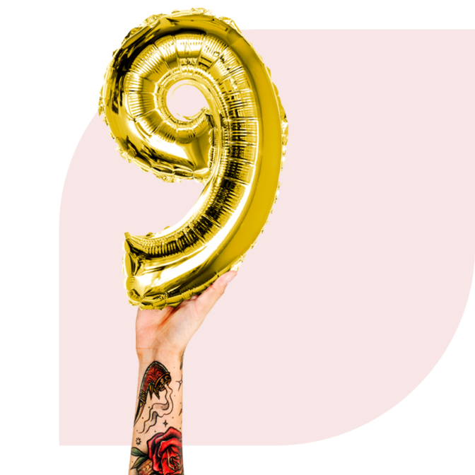 Number balloons