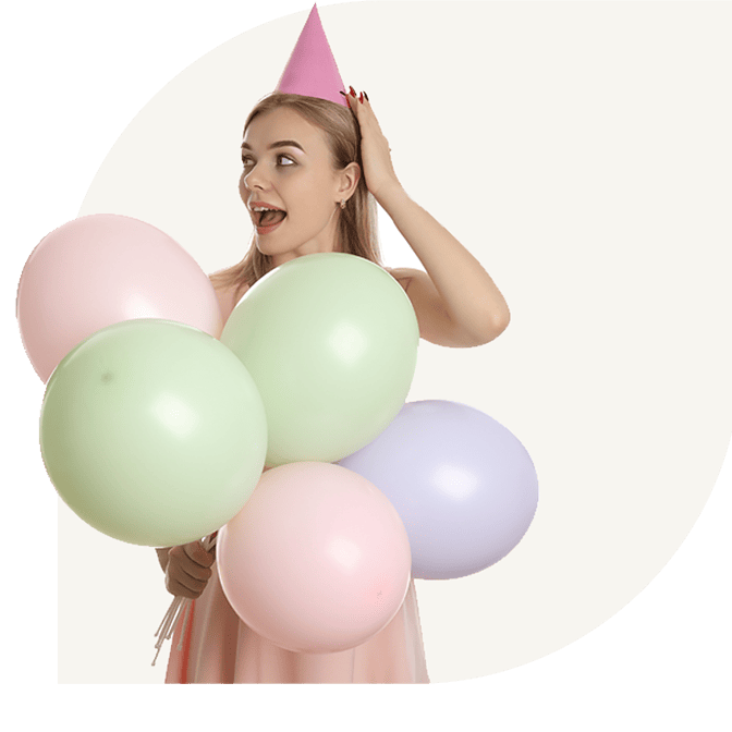 Graduated balloons
